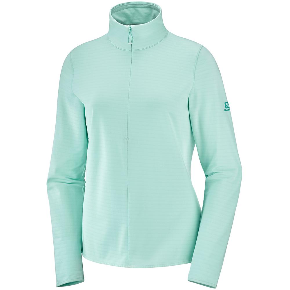 Capa Intermedia Salomon Mujer Multicolor - Salomon Argentina OUTRACK HALF ZIP W,041927-FGA